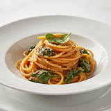 Spaghetti mit Spinat